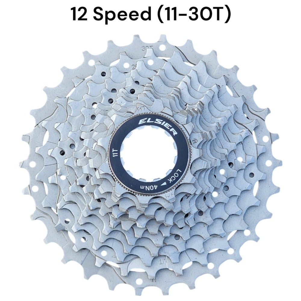 Elsier Road Bicycle Cassette-Silver-12Speed 11-30T