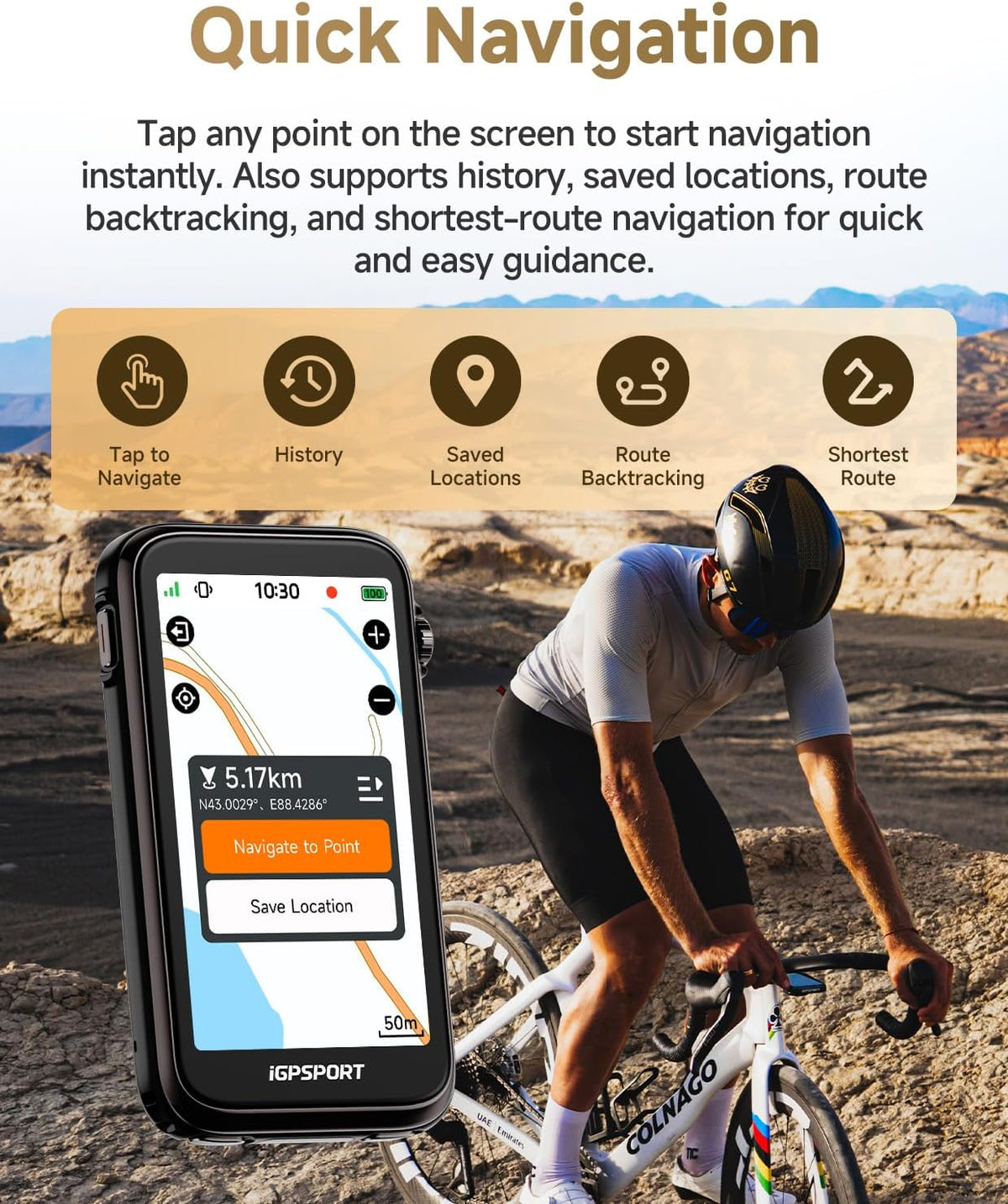 iGPSPORT BiNavi Ultra Cyclocomputer