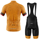 Ochre Diamond cycling jersey rear view for road cycling