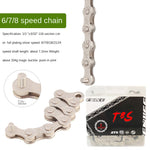 ENLEE Anti-Rust Mountain Road Bicycle Chain 8/10/11/ Speed Silver/Gold MTB Cycle And Road Cycle Chains