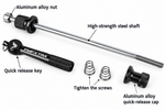 FMFXTRA Bicycle Quick-Release Skewer Set – High-Strength Steel Shaft, Lightweight & Portable