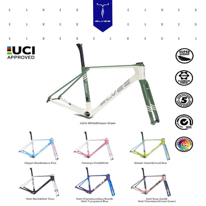 UCI Approved! ELVES Avari Pro Carbon Road Disc Framesets