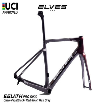 UCI Approved! ELVES Eglath Pro Disc Road Framesets, all-rounder, Carbon Disc Road Framesets
