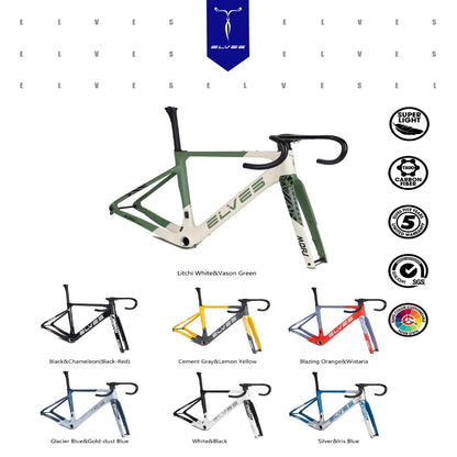 ELVES MORI AEROX CARBON AERO GRAVEL DISC FRAMESETS UCI Approved
