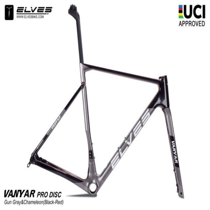 Elves Vanyar PRO Disc, UCI Approved, Road Framesets, Superlight Full Carbon Disc Road Frame