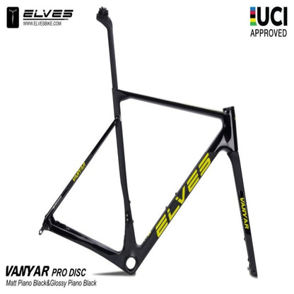 Elves Vanyar PRO Disc, UCI Approved, Road Framesets, Superlight Full Carbon Disc Road Frame