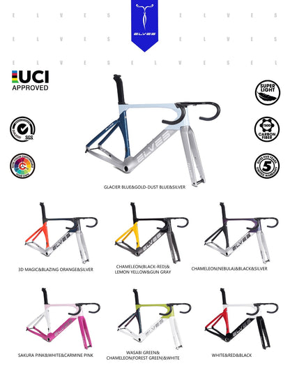 ELVES Falath EVO+ Carbon Road Disc Framesets UCI Approved