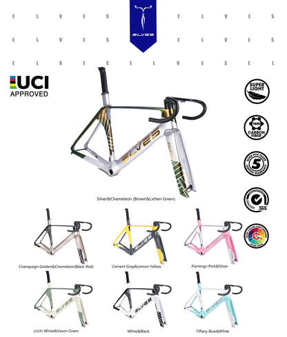 ELVES Falath EXP Aero Carbon Road Disc Framesets UCI Approved