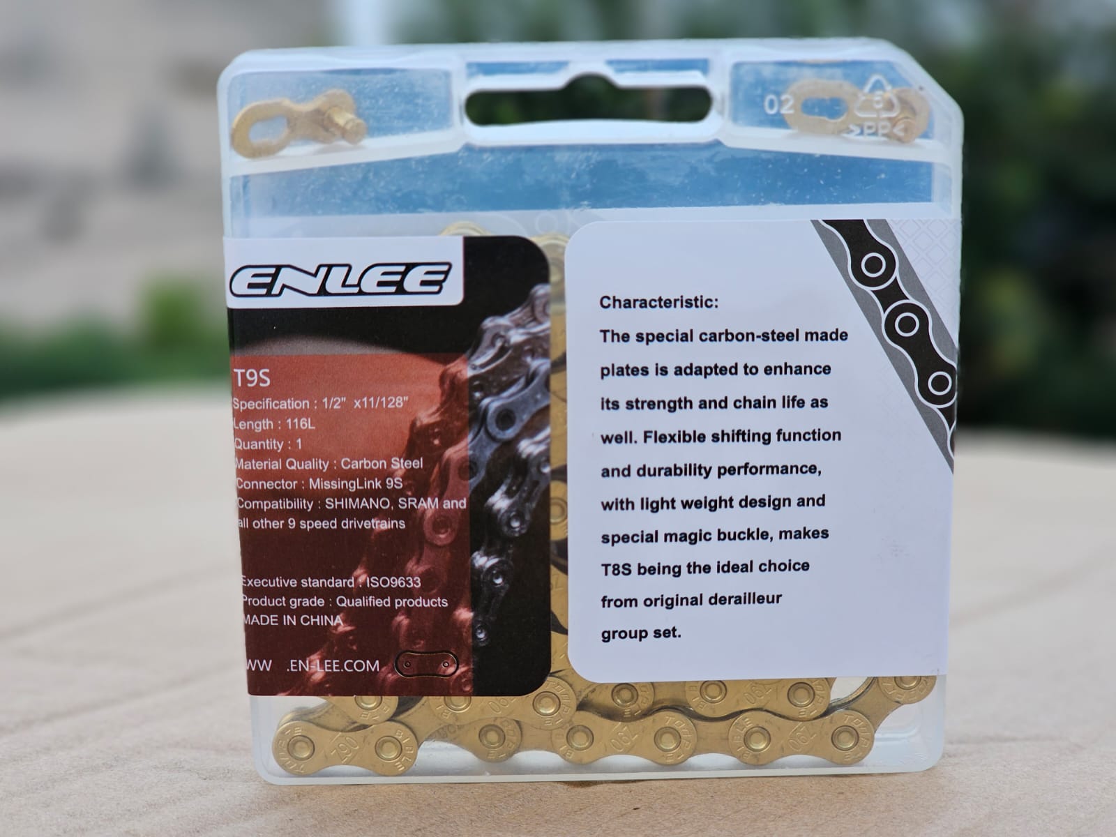 ENLEE Anti-Rust Mountain Road Bicycle Chain 8/10/11/ Speed Silver/Gold MTB Cycle And Road Cycle Chains