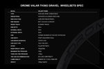 OROME VALAR TH36G Carbon Gravel Disc Brake Wheelsets