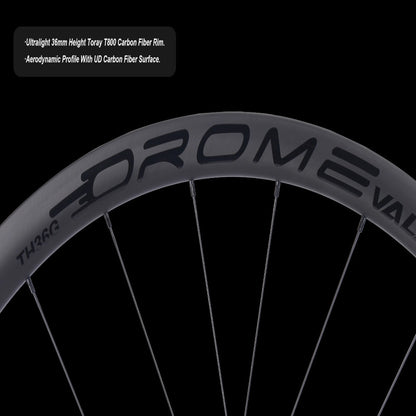 OROME VALAR TH36G Carbon Gravel Disc Brake Wheelsets