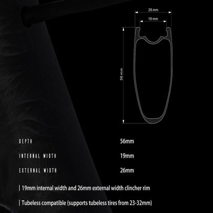 OROME Valar BH56 Carbon Rim Brake Road wheelsets.