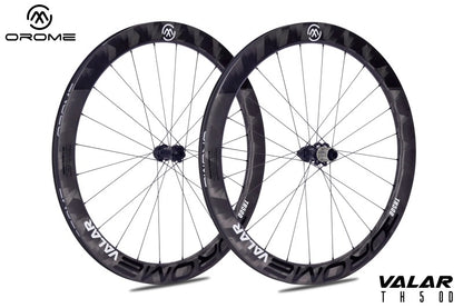 OROME VALAR TH50D Carbon Road Disc Brake Wheelsets, Disc Brake Carbon Wheels. Superlight Carbon Disc Brake Wheelsets