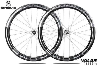 OROME VALAR TH50D Carbon Road Disc Brake Wheelsets, Disc Brake Carbon Wheels. Superlight Carbon Disc Brake Wheelsets