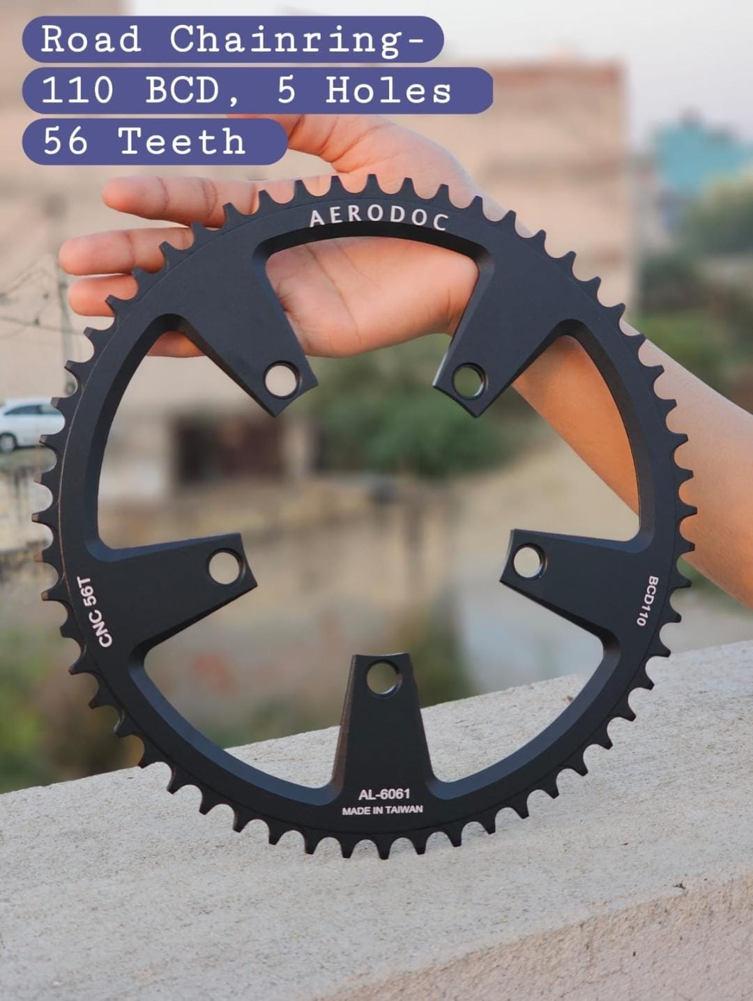 Aerodoc Road Chainring 110 BCD 5 Holes