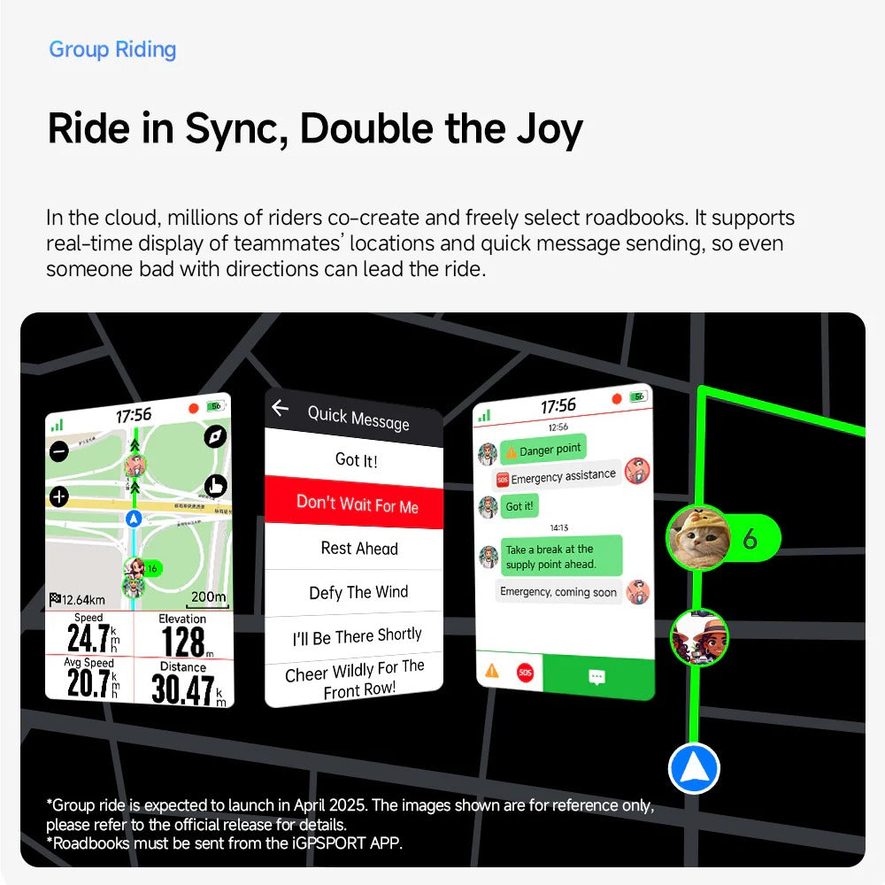 IGPSPORT BINAVI GPS Bike Computer with real-time speed, distance, and navigation tracking for road and mountain cycling