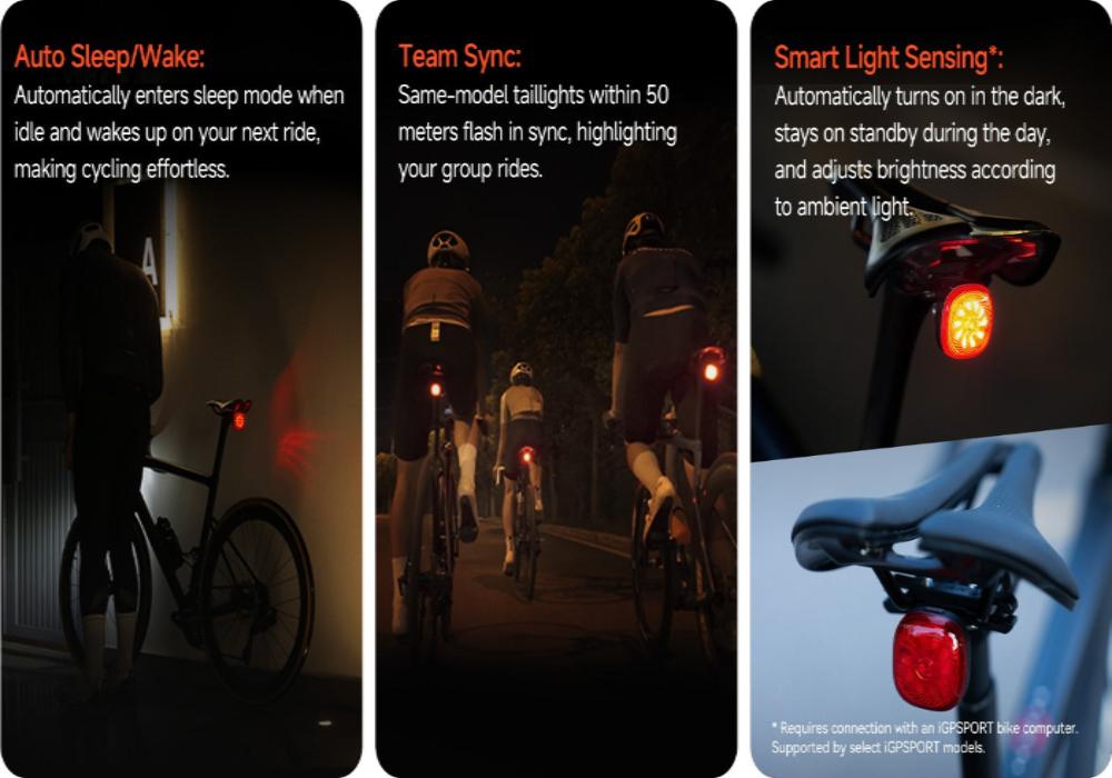 iGPSPORT TL50 Ultra-Light Smart Taillight Ride Smart Ride Light