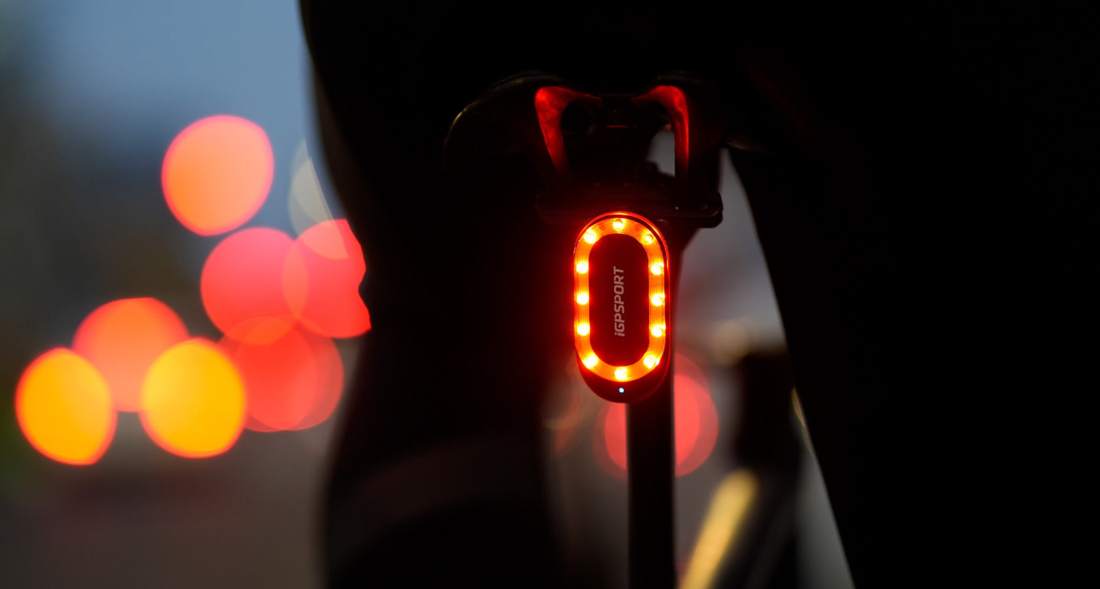 iGPSPORT bicycle rear safety light with bright LED ring
