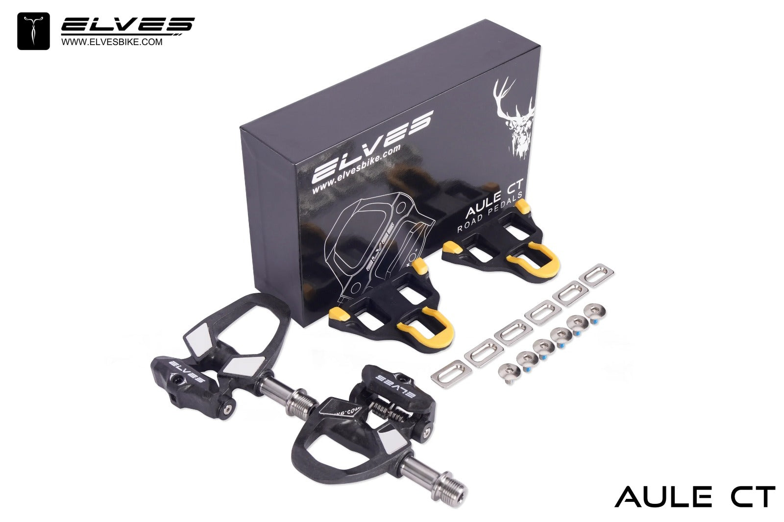 AULE CT Ti Pedals | Lightweight Titanium MTB/ROAD Bike Pedals by Elves