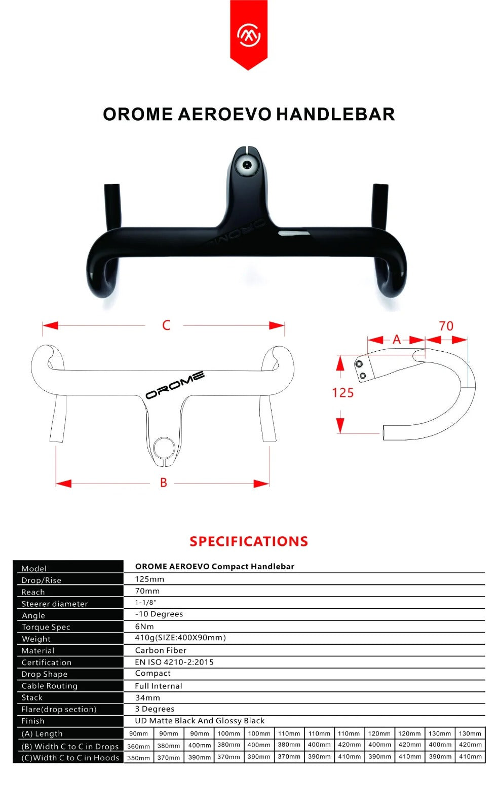 ELVES OROME AeroEVO One Piece Carbon Handlebar – CycleTimeIndia