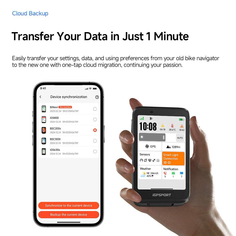 Professional IGPSPORT BINAVI GPS bicycle computer ideal for fitness tracking, route navigation, and cycling performance analysis