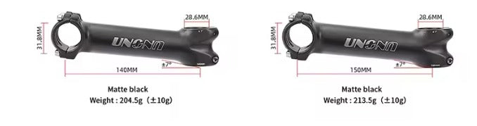 UNO+7° Bicycle Stem – Lightweight, Strong & amp; Performance-Focused 140mm And 150mm