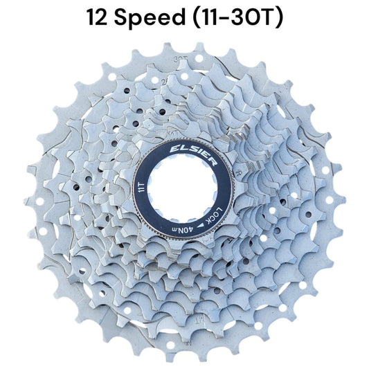 Elsier Road Bicycle Cassette-Silver-12Speed 11-30T