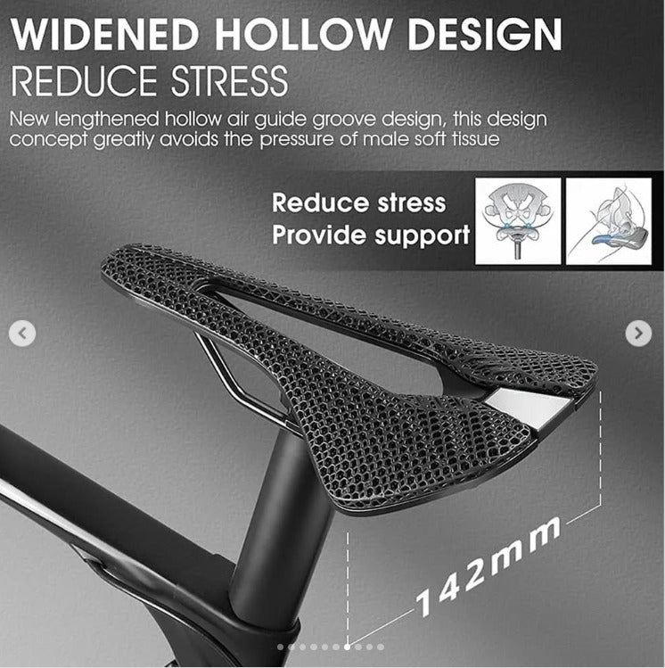 Aerodoc Lightweight 3D Honeycomb Bicycle Saddle