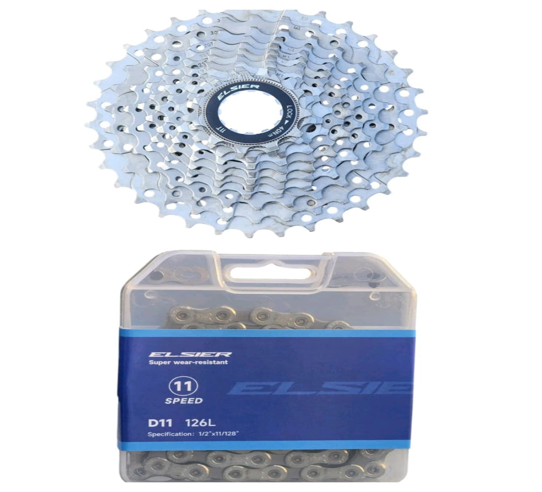ELSIER 11-Speed Cassette & Chain Combo