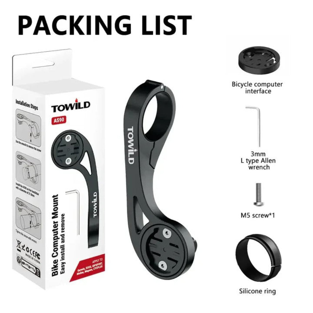 TOWILD AS90 Out Front Bike Mount Bicycle Edge Compatible
