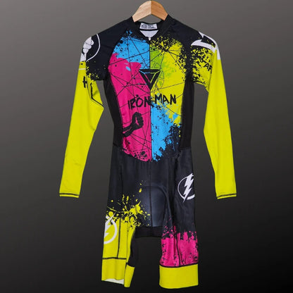 Cycling Onepiece Aero Lycra Triathlon Suit with Gelpad