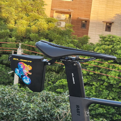 Elsier Bike Aero  Seatpost Bag Hard Shell Bike Seatpost Torpedo Saddle Bag Large Capacity Cycling Storage Bag Cycling Accessories